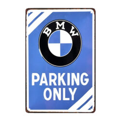 moderne bmw metallplatte