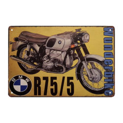 metallplatte motorrad deko bmw