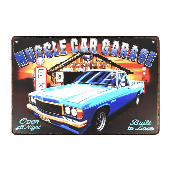 metallplatten muscle car garage metallplatten muscle car garage
