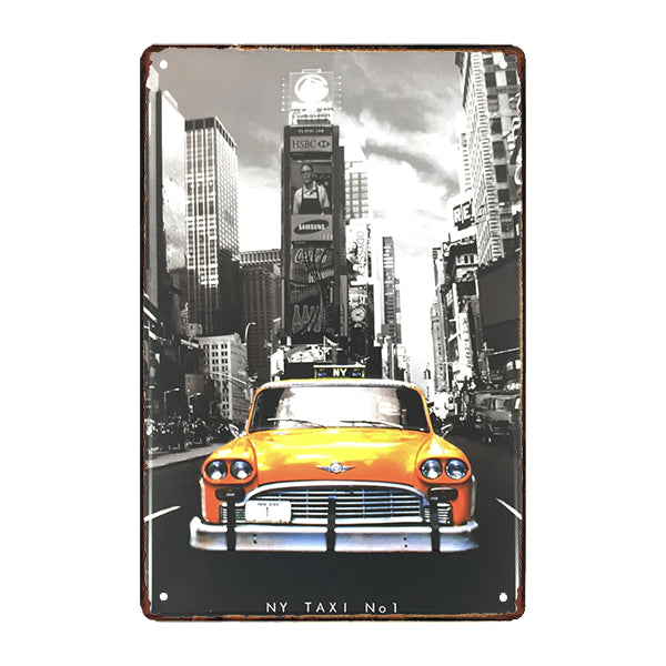 metallplatte new york deko metallplatte new york deko