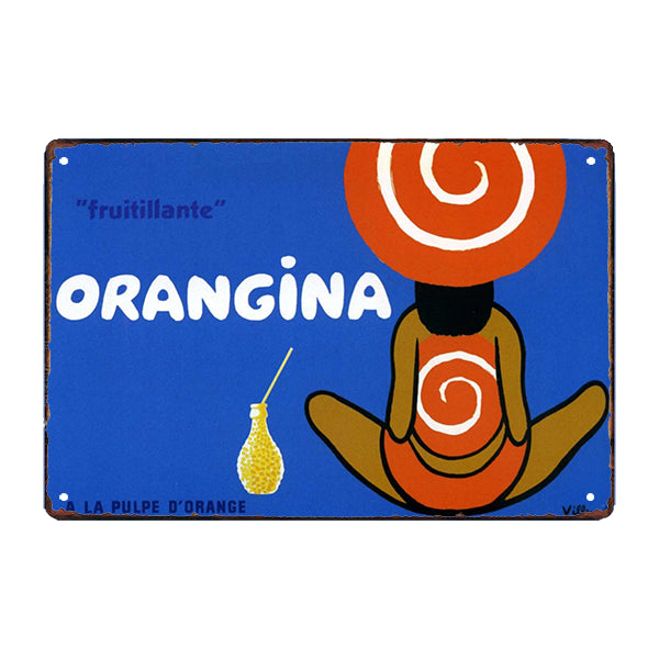 metallplatte orangina 1997 metallplatte orangina 1997