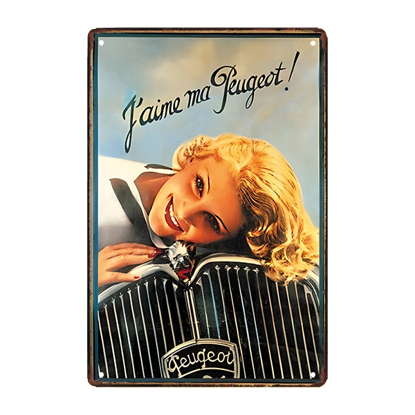 peugeot art deco metallplatte peugeot art deco metallplatte
