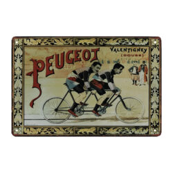 peugeot tandem metallplatte