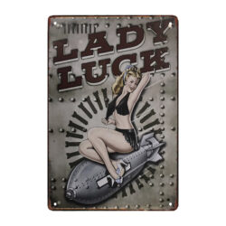 metallplatte pin up luftfahrt