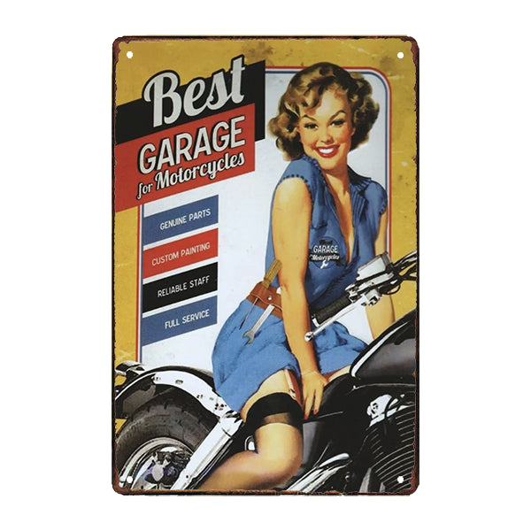 metall pinup vintage garage platte metall pinup vintage garage platte