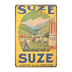 altes metall kneipenschild suze