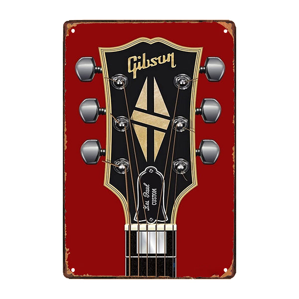 metallplatte pub gibson metallplatte pub gibson