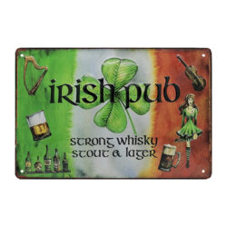 irish pub metallschild