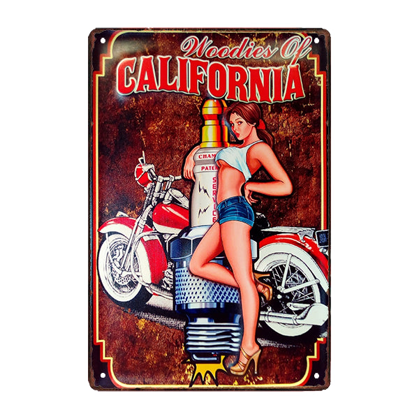 vintage br american pin up metallplatte vintage br american pin up metallplatte