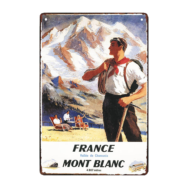metall werbeschild chamonix mont blanc metall werbeschild chamonix mont blanc