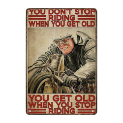 metall werbeschild motorrad pilot