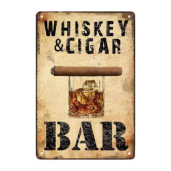 metall werbeschild fuer whisky