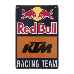 redbull metallplatte