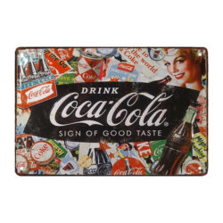 retro coca cola metallplatte