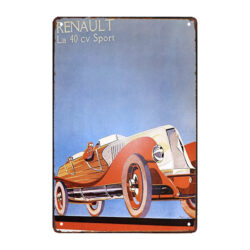 renault sport metallschild
