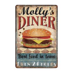 metallplatten restaurant diner