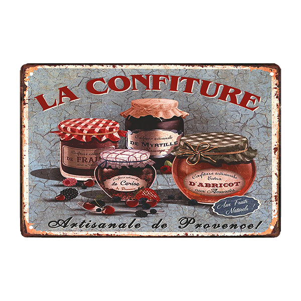 retro metallplatte confiture de provence retro metallplatte confiture de provence