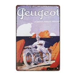 retro motorrad metallplatte