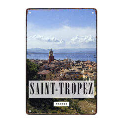 metallplatte saint tropez