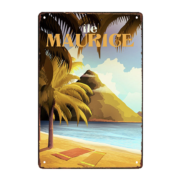 souvenir metallplatte mauritius souvenir metallplatte mauritius
