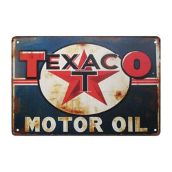 texaco metallplatte