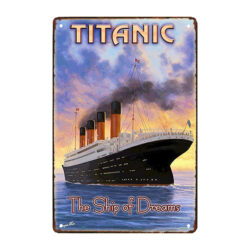 titanic metallplatte