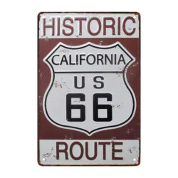 route 66 metallplatte